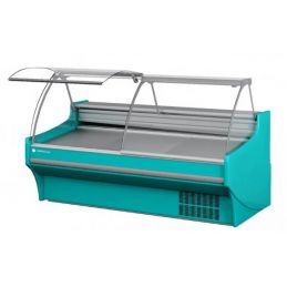 Vitrine bombée relevable horizontale pour traiteur ventilée -1/+5 °c sans réserve - 1305x1100x1265 mm - Docriluc