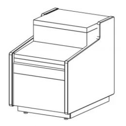 Meuble caisse droit pour cve-9 et cvep-9-rc spécial pmr -800x910x960 - Docriluc