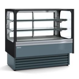 Vitrine droite comptoir snack avec 1 étagère froid positif +2/+8 °c - 600x710x1195 mm - Docriluc