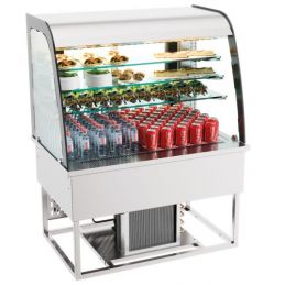 Vitrine réfrigérée snack self-service ouverte - 1100x700x850/1650 mm - Combisteel