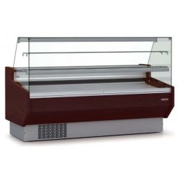 Vitrine horizontale pâtissière régime m1 avec vitre double droite et 2 étagères - 1525x940x1300 mm - Docriluc