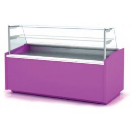 Vitrine Droite Pâtisserie Positive -1/+5 °C avec Fond Plat