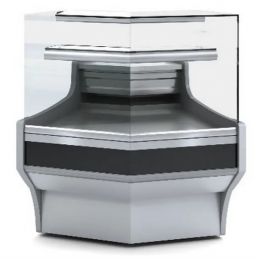 Vitrine d'angle extérieur petit modèle pour vitrine vep-9 vitre courbée - Docriluc