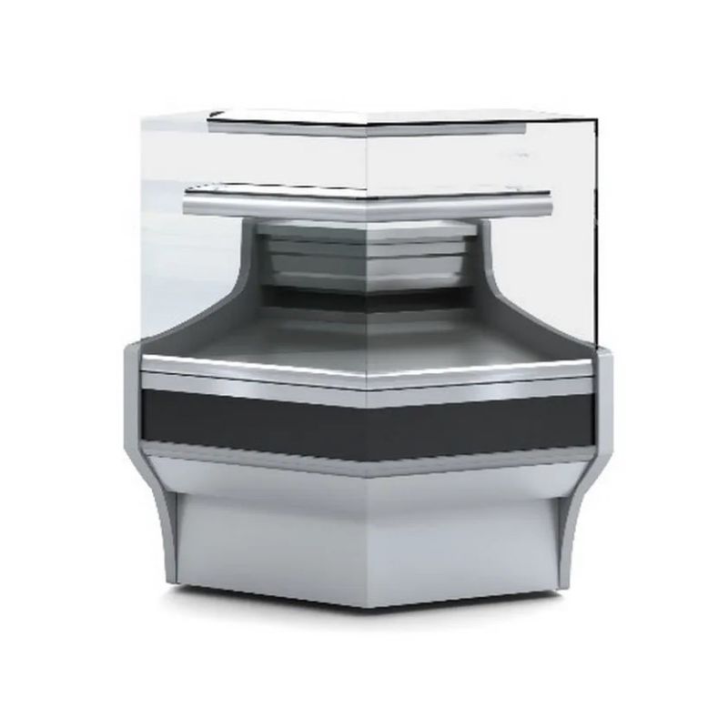 Vitrine d'angle extérieur petit modèle pour vitrine vep-9 vitre courbée - Docriluc