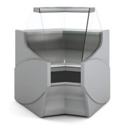 Vitrine d'angle intérieur petit modèle pour vitrine vep-9 vitre courbée - Docriluc