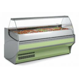 Vitrine réfrigérée froid ventilé vitre droite 3 gn1/1 - 1305x1080x1235 mm - Docriluc