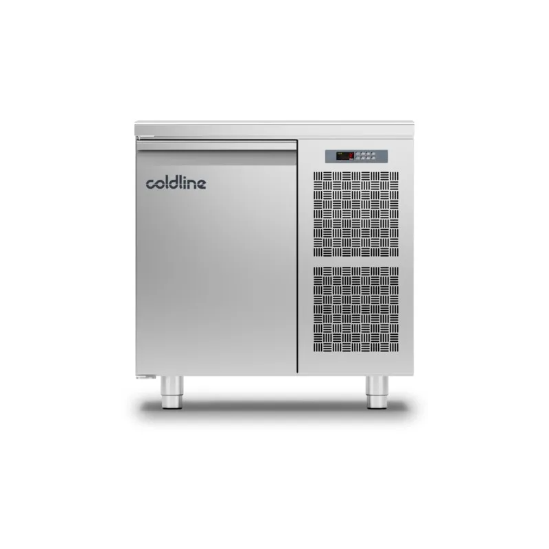 Table réfrigérée négative master avec plan de travail adossé groupe logé 1 porte 125 litres