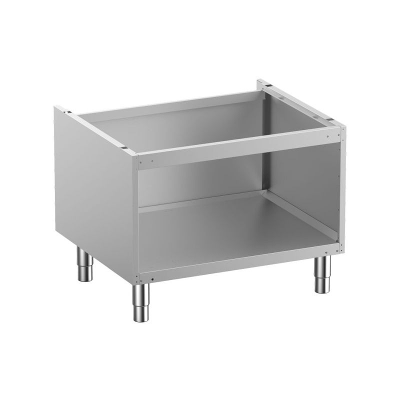 Soubassement ouvert, sur pieds inox réglables