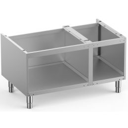 Soubassement ouvert, sur pieds inox réglables