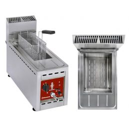 Friteuse gaz, 1 cuve 8...