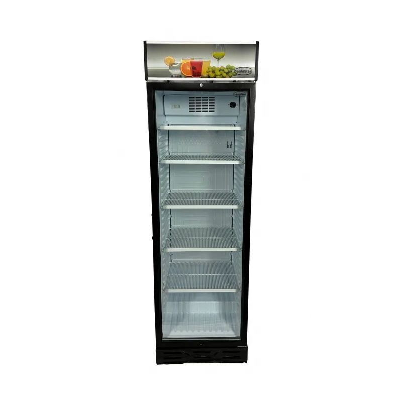 Réfrigérateur professionnel 1 porte en verre ventilé 382 l