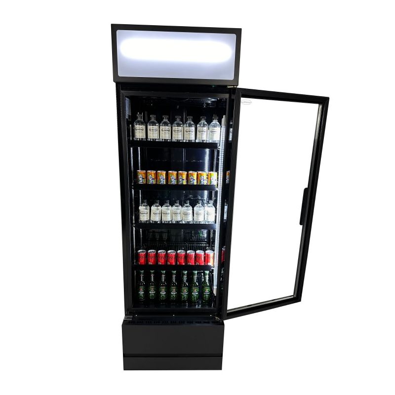 Réfrigérateur porte en verre avec canopy 360l