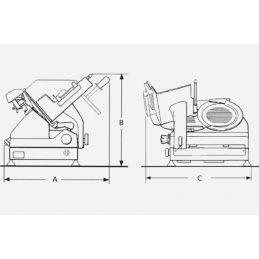 Berkel SLC350 AUTO Pro Line Trancheuse à gravité mm. 350 - acier inoxydable