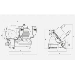 Berkel PRO LINE XS30 Lame de trancheuse à gravité mm. 250 - acier inoxydable