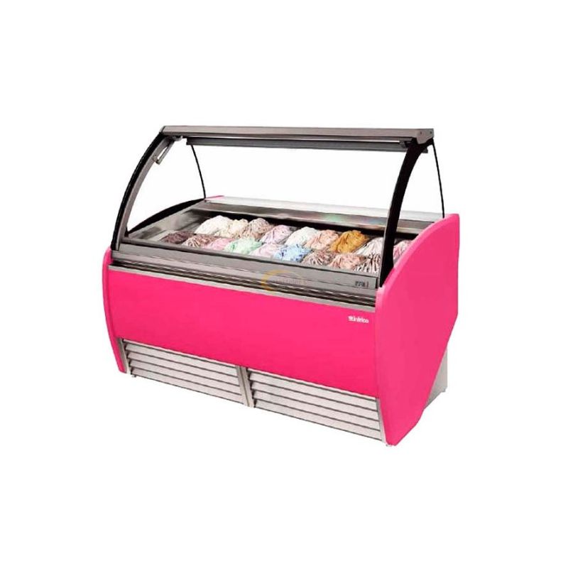 Vitrine à glace 14 bacs - Infrico - VAR 12 H ROSE