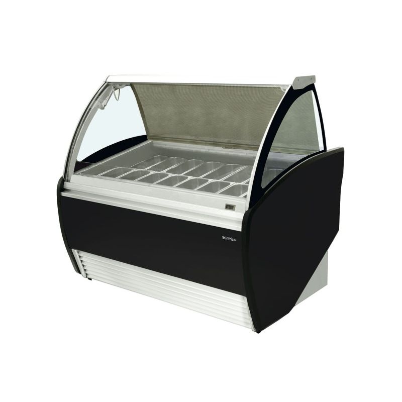 Vitrine à glace 14 bacs - Infrico - VAR 12 H NOIR