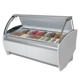 Vitrine à glace 14 bacs - Infrico - VAR 12 H BLANC