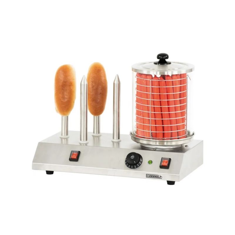 Appareil à hot-dog électrique 4 plots CASSELIN