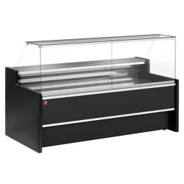 Comptoir vitrine réfrigéré à vitre droite 90°