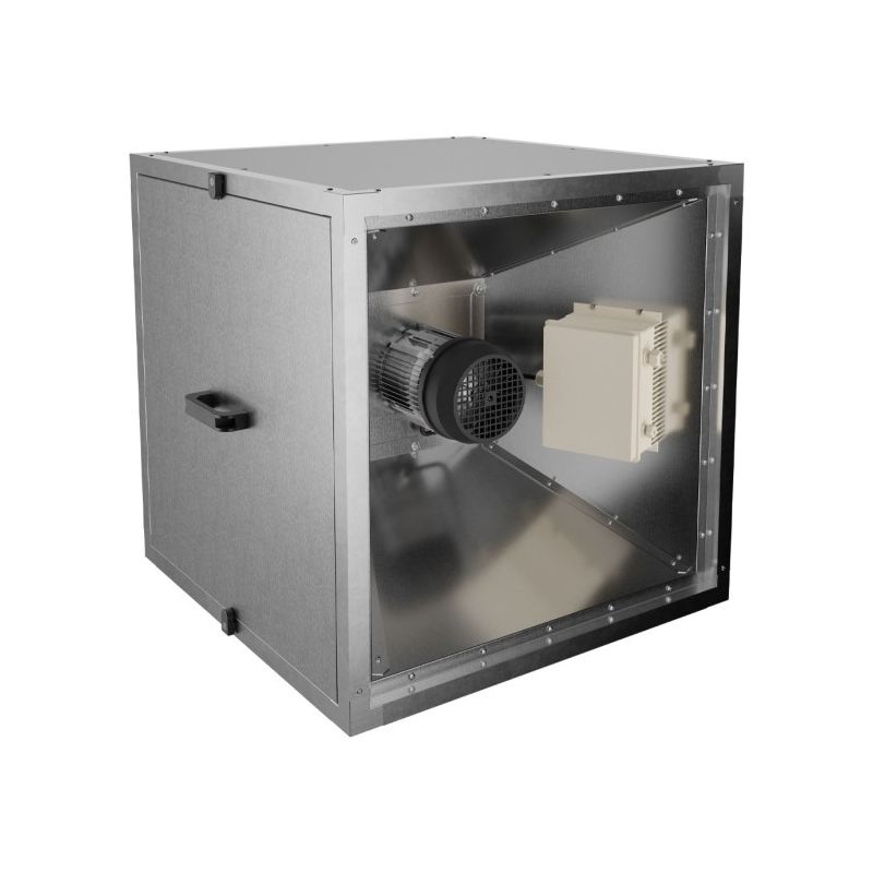 Ventilateur centrifuge "Hors flux" avec caisson isolé