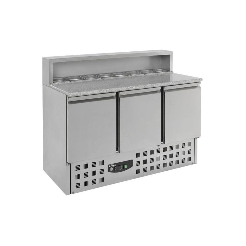 Meuble à pizza 3 portes GN1/1 structure réfrigérée