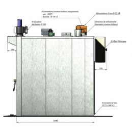 Four à chariot rotatif - Électrique 600x800mm TIBILETTI - Réf. TAX 600 Électrique