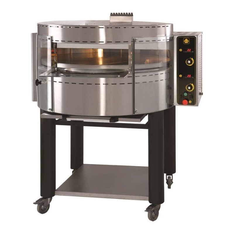 Four rotatif à gaz 7 pizzas Ø 30 cm