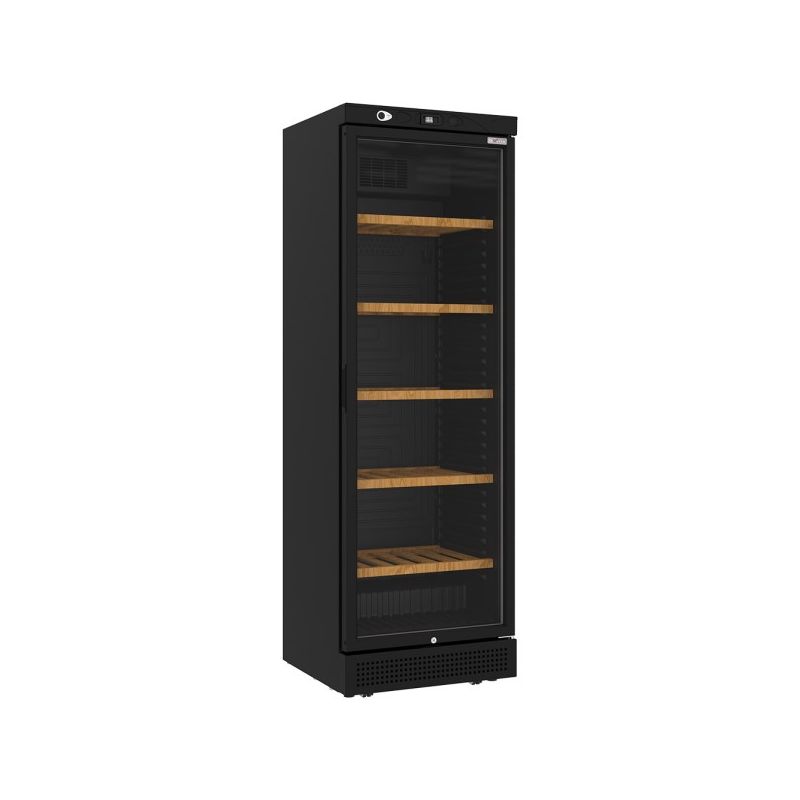 Vitrine cave à vins ventilée 382 litres - 5 niveaux - NOIRE