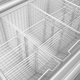 Vitrine crème glace 2 niveaux self service