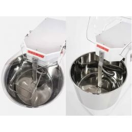 Pétrin à spirale pour pizzas 2 vitesses avec cuve 64 litres, Zanolli