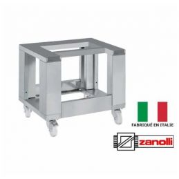 Support acier inox pour fours synthesis 12/100 électrique 1 à 2 chambres, Zanolli