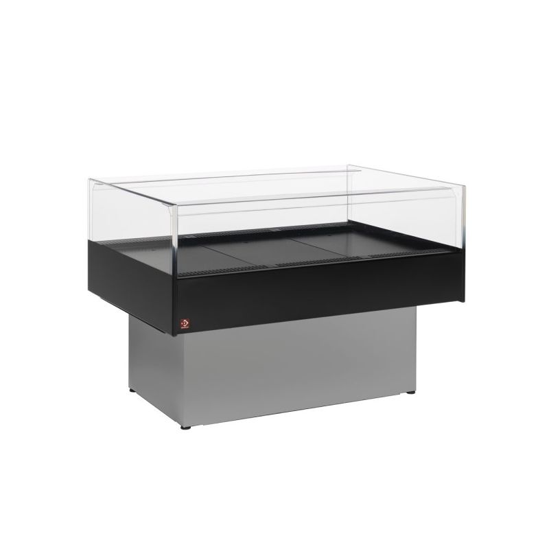 Vitrine self-service réfrigérée "panoramique" - GRIS/NOIR