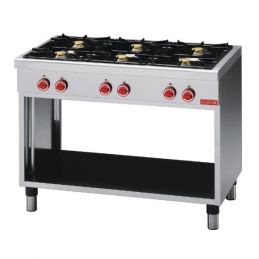 Piano de Cuisson à gaz - 6 feux vifs