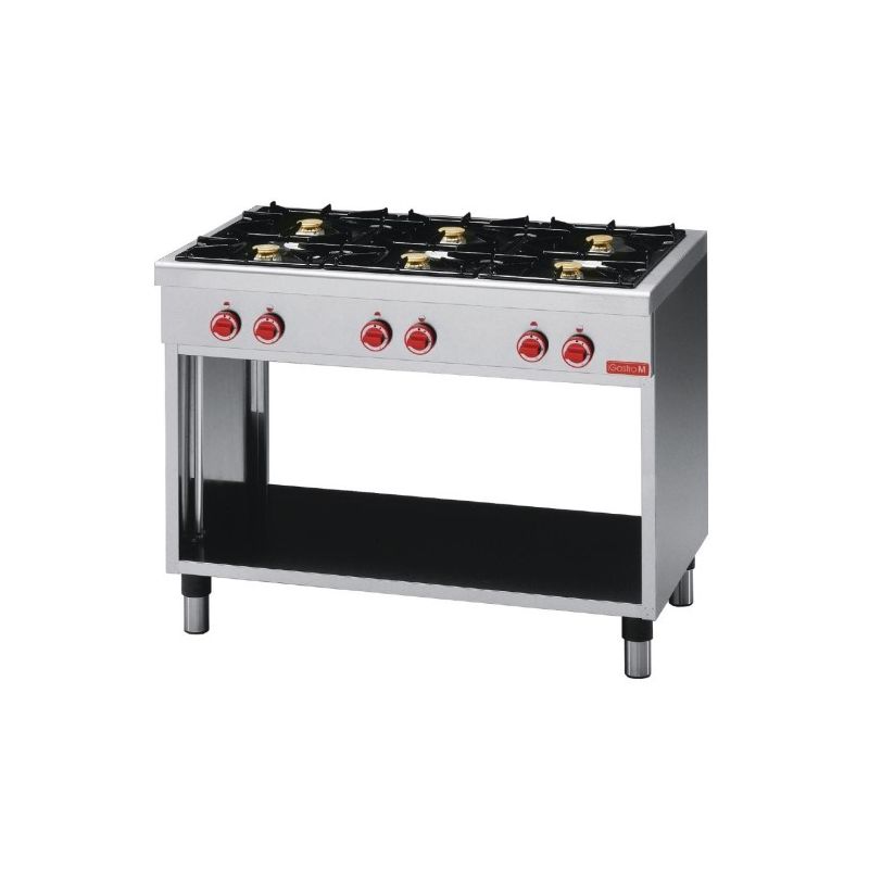 Piano de Cuisson à gaz - 6 feux vifs