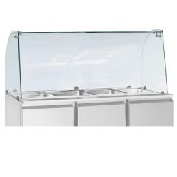 SALADETTE AVEC VITRE BOMBÉE 4X GN 1/1