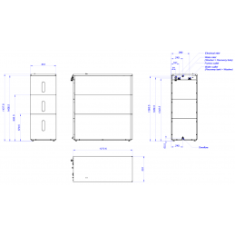 FAGOR Système de récupération d'eau à 3 réservoirs WREC-150 T3, le schéma