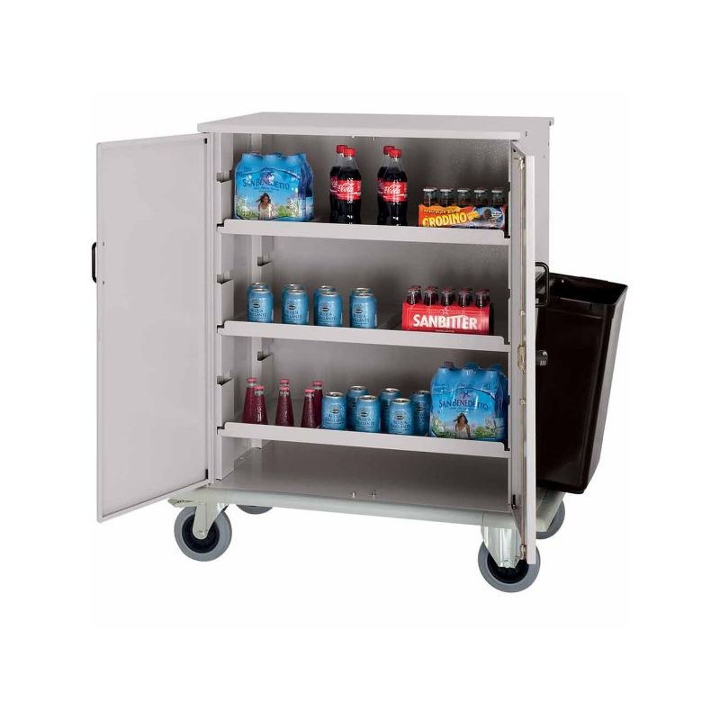 Chariot fermé pour remplissage minibars