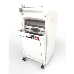 Trancheuse à pain automatique sur roulettes, blanc