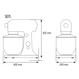 Batteur-mélangeur manuel - SE7L - Sinmag