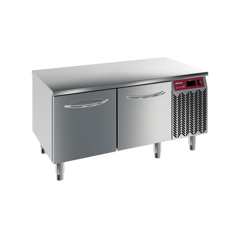 Soubassement réfrigéré, 2 tiroirs GN 1/2 + 1/3-h200 mm