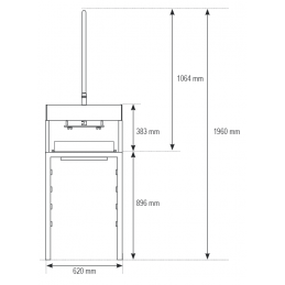 diviseuse formeuse, vue de face