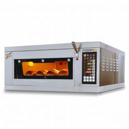 Fours à sole modulaire triphasé pour boulangerie 1 étage 2 plaques 400x600