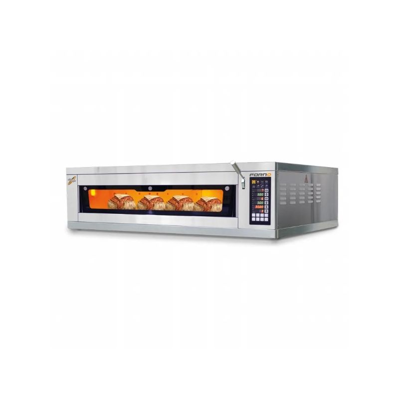 Fours à sole modulaire triphasé pour boulangerie 1 étage 4 plaques 400x600