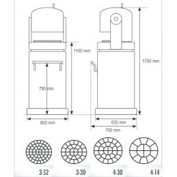 Diviseuse bouleuse automatique avec tête de division au choix incluse