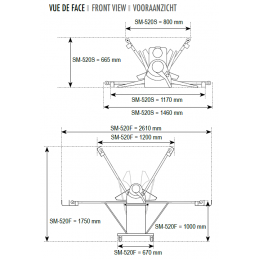 Laminoir à Poser Tapis en PVC 520 x 670 mm, Sinmag