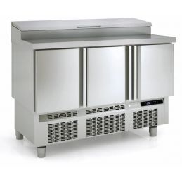 Meuble saladette 700 positif avec 3 portes - coreco