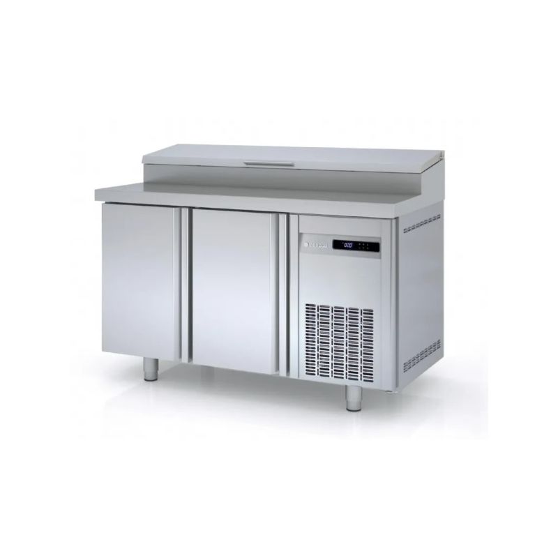 Saladette réfrigérée 800 positive 2 portes pour bacs 1/3 - coreco