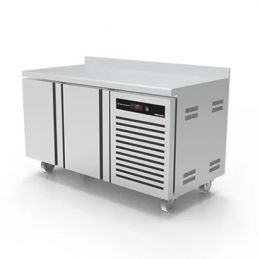 Desserte réfrigérée adossée inox avec groupe positif et 3 portes - 2017x600x850 mm