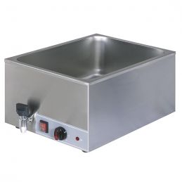 Bain-marie de table électrique avec robinet de vidange - 1 cuve GN1/1 h150 mm