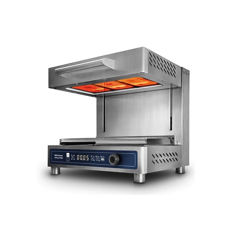 Salamandre électrique avec plafond mobile GN 1/1 haute performance avec Cook&Hold, timer, digital